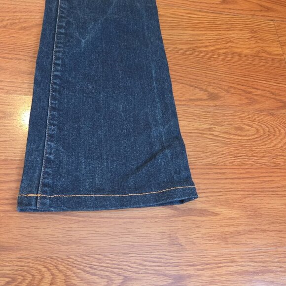 Dolce & Gabbana Womens 28 Jeans 4 Button Snap Zip Fly Acid Wash Flared Inseam 29 - Picture 8 of 15